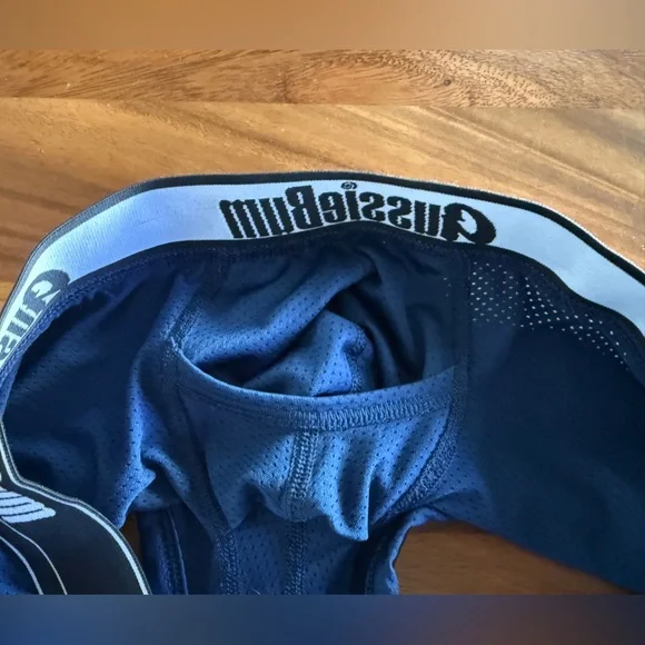 AussieBum Wonder Jock Air Trunks w/Pouch, Blue, L - Picture 3 of 4